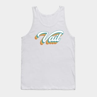 Vail Colorado Retro Lettering Tank Top